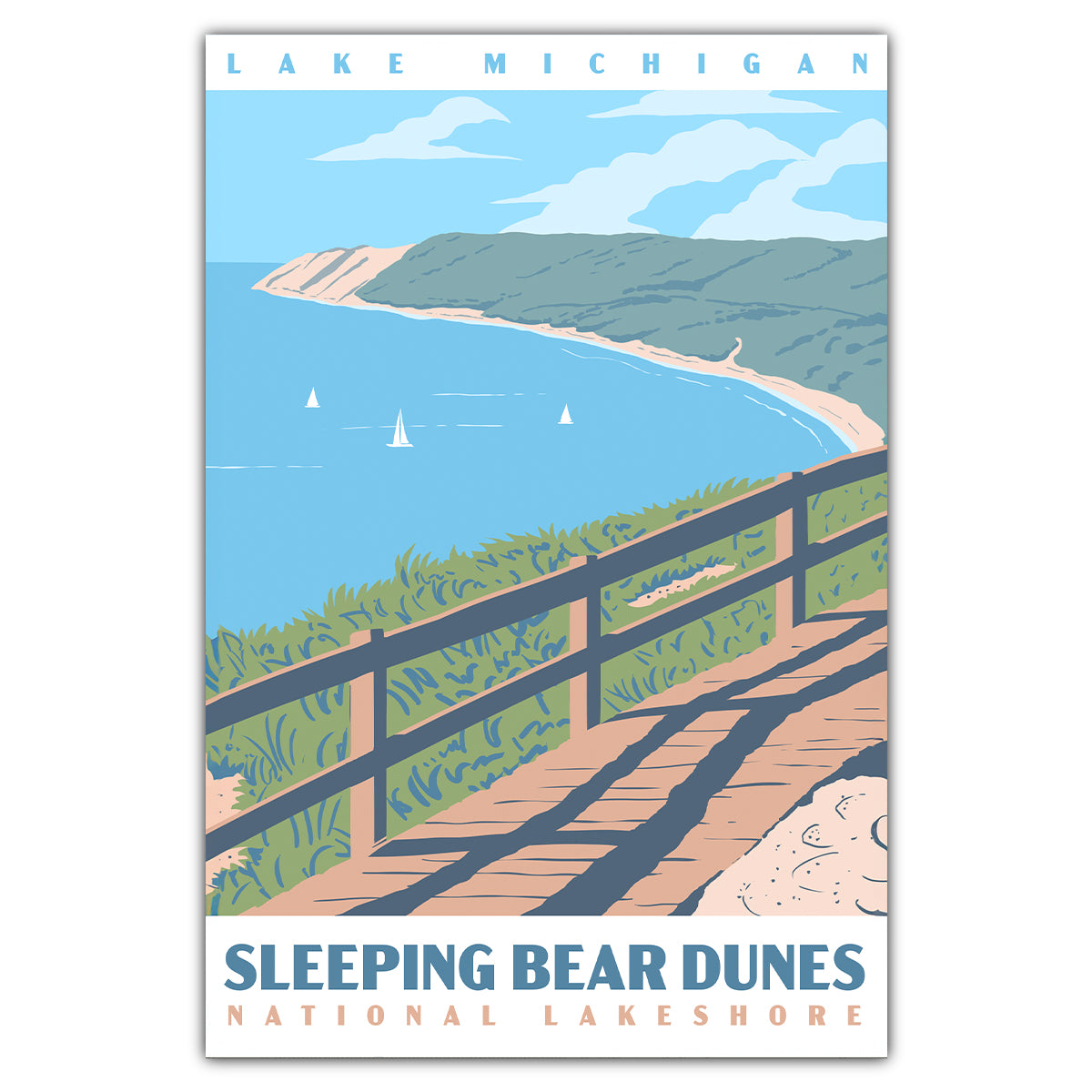Sleeping Bear Dunes National Lakeshore Postcard