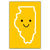 Smiley Face Illinois Postcard