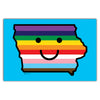 Smiley Face Iowa Pride Postcard