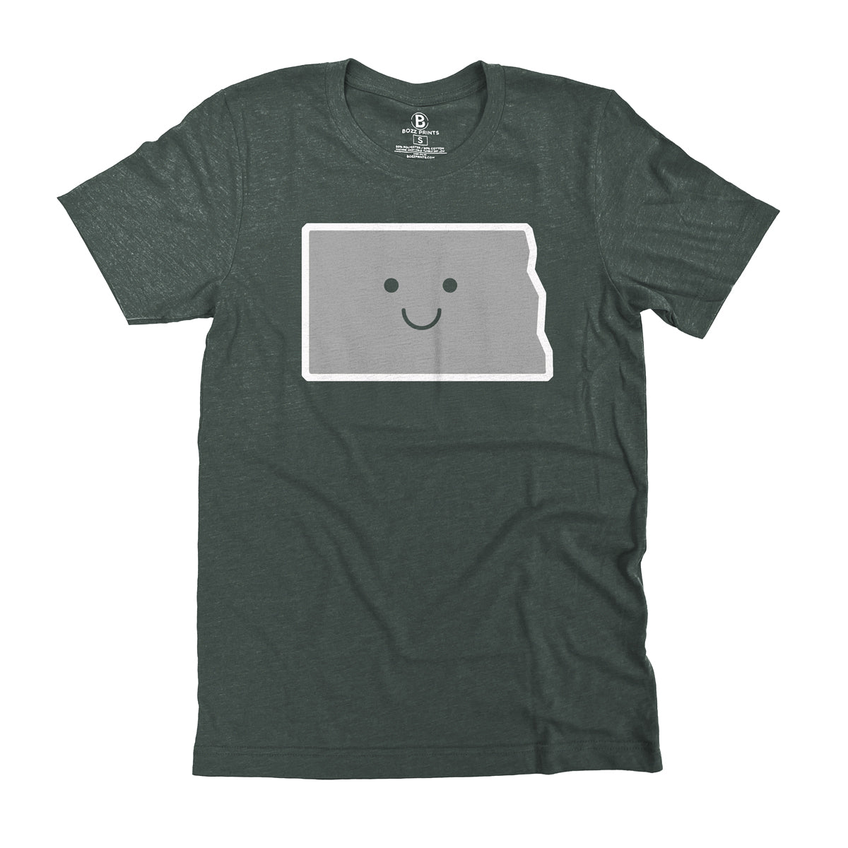 North Dakota Smiley Face T-Shirt