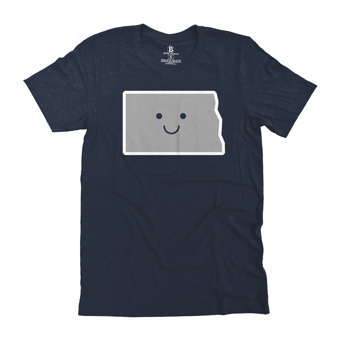 North Dakota Smiley Face T-Shirt