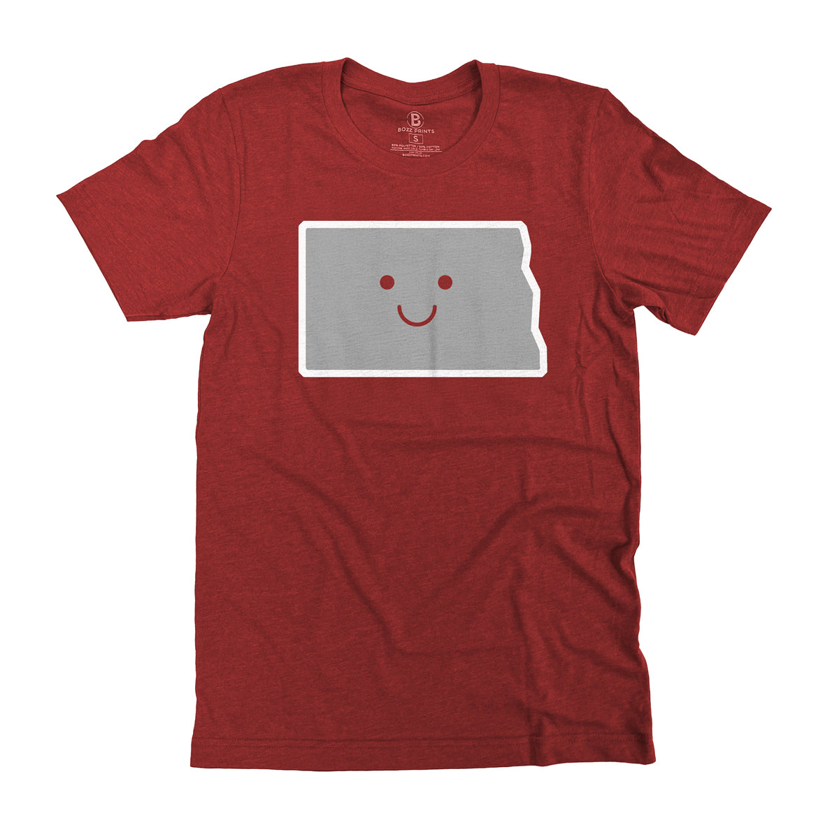North Dakota Smiley Face T-Shirt