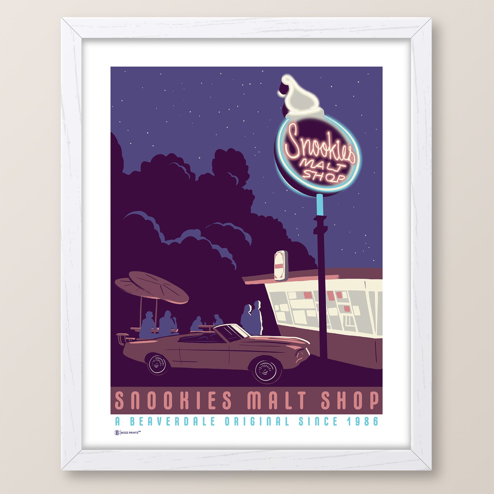 Snookies Malt Shop Print