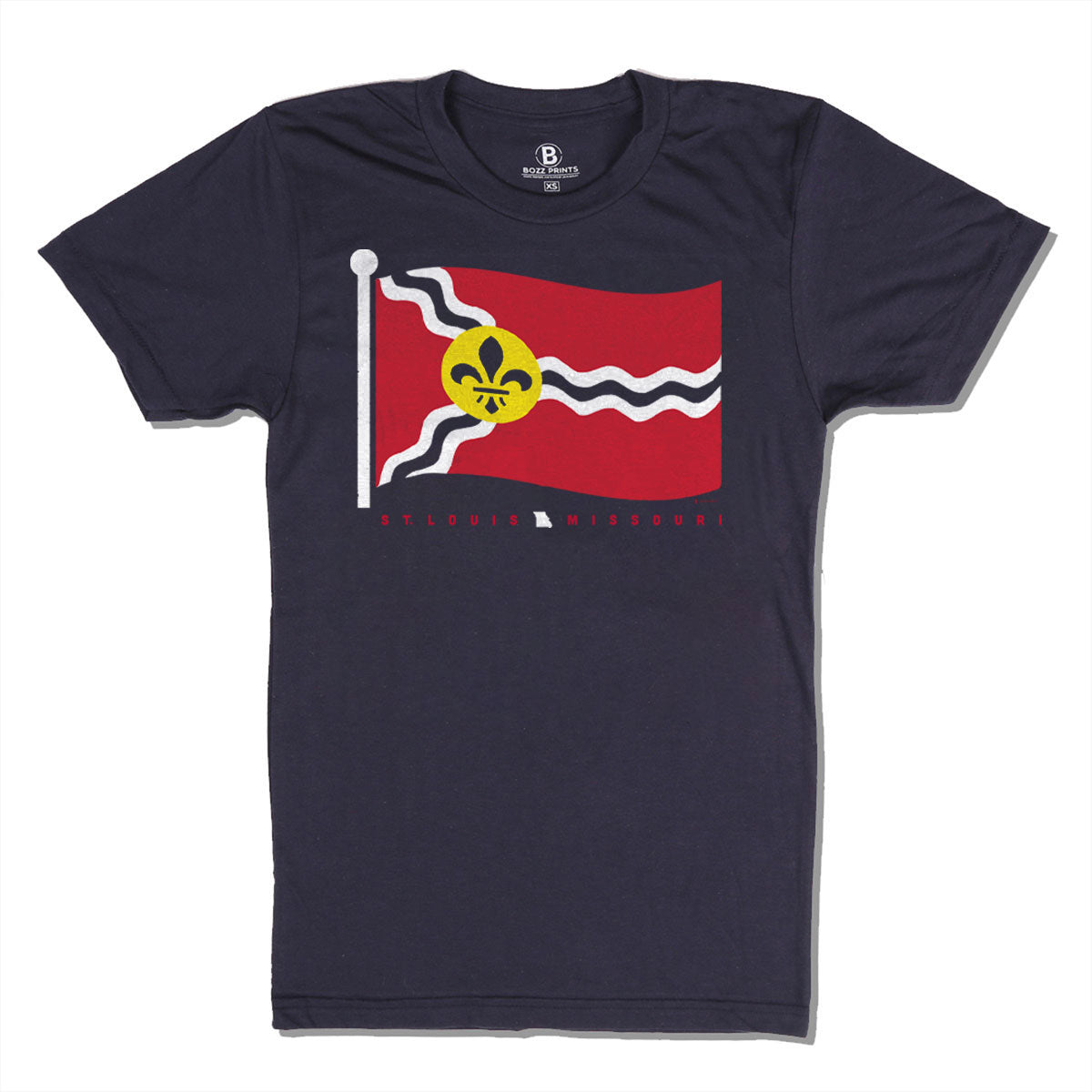 St. Louis Missouri Flag T-Shirt - Bozz Prints