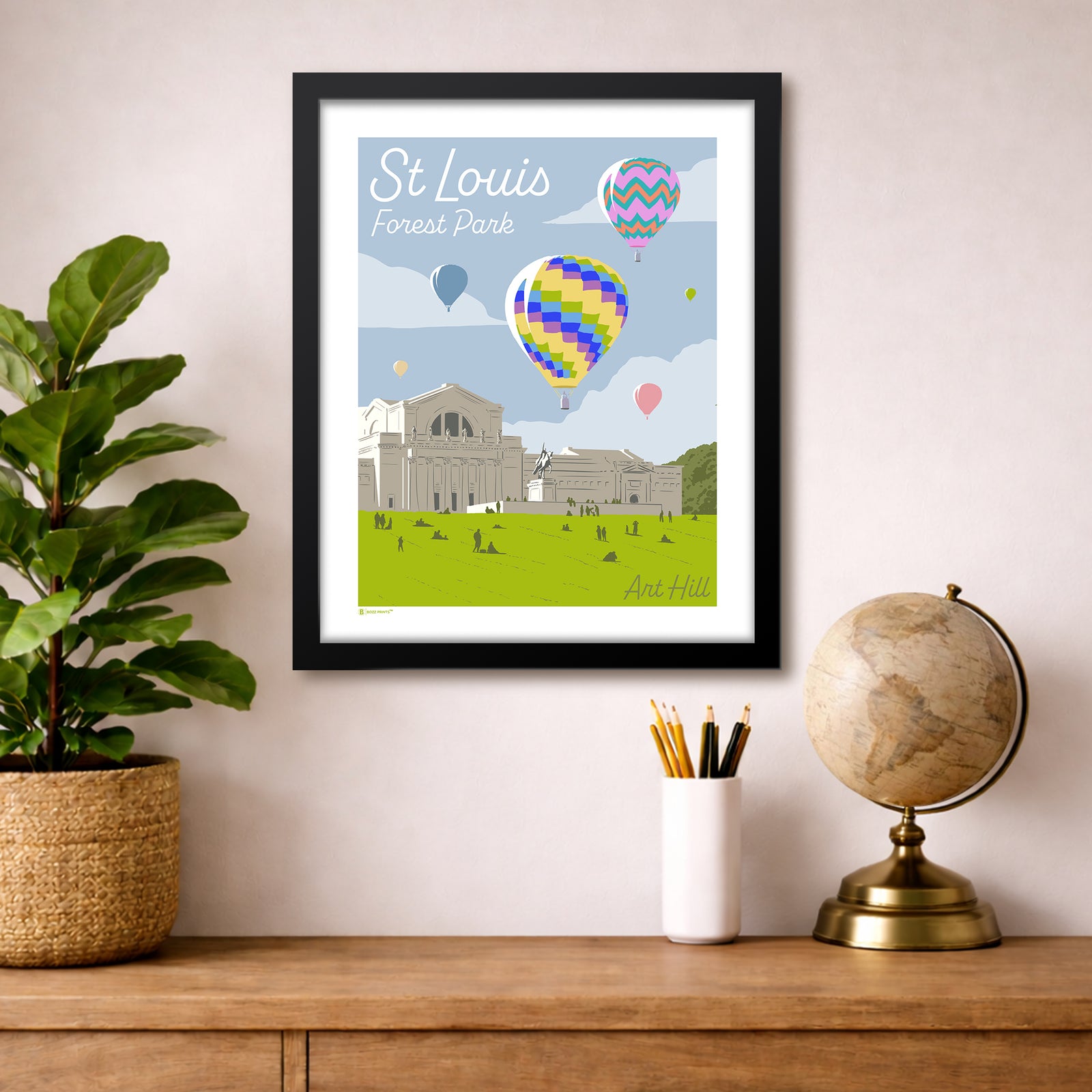 St. Louis Forest Park Art Hill Print