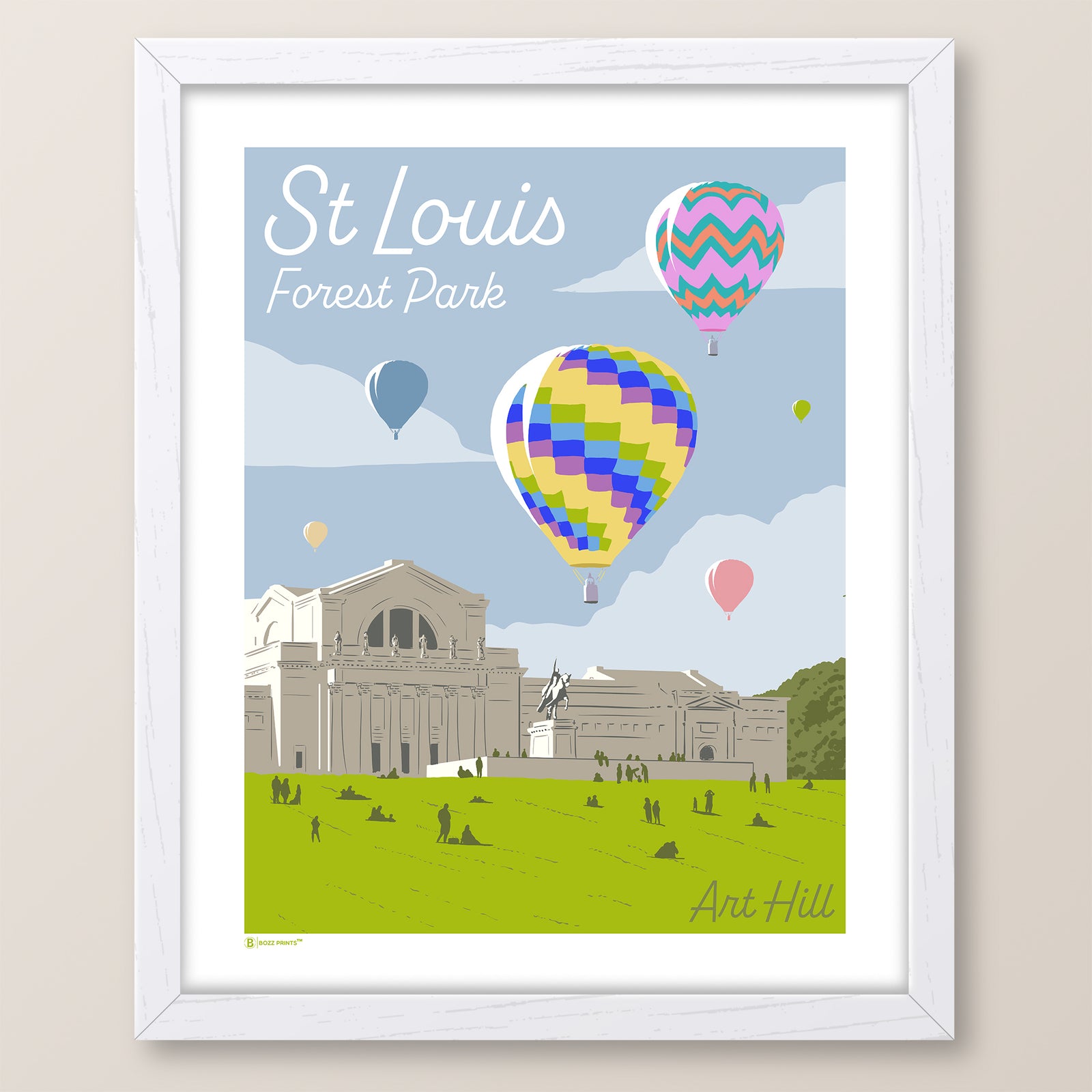 St. Louis Forest Park Art Hill Print