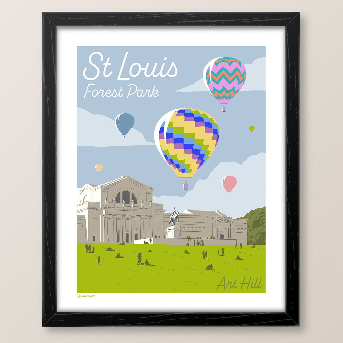 St. Louis Forest Park Art Hill Print