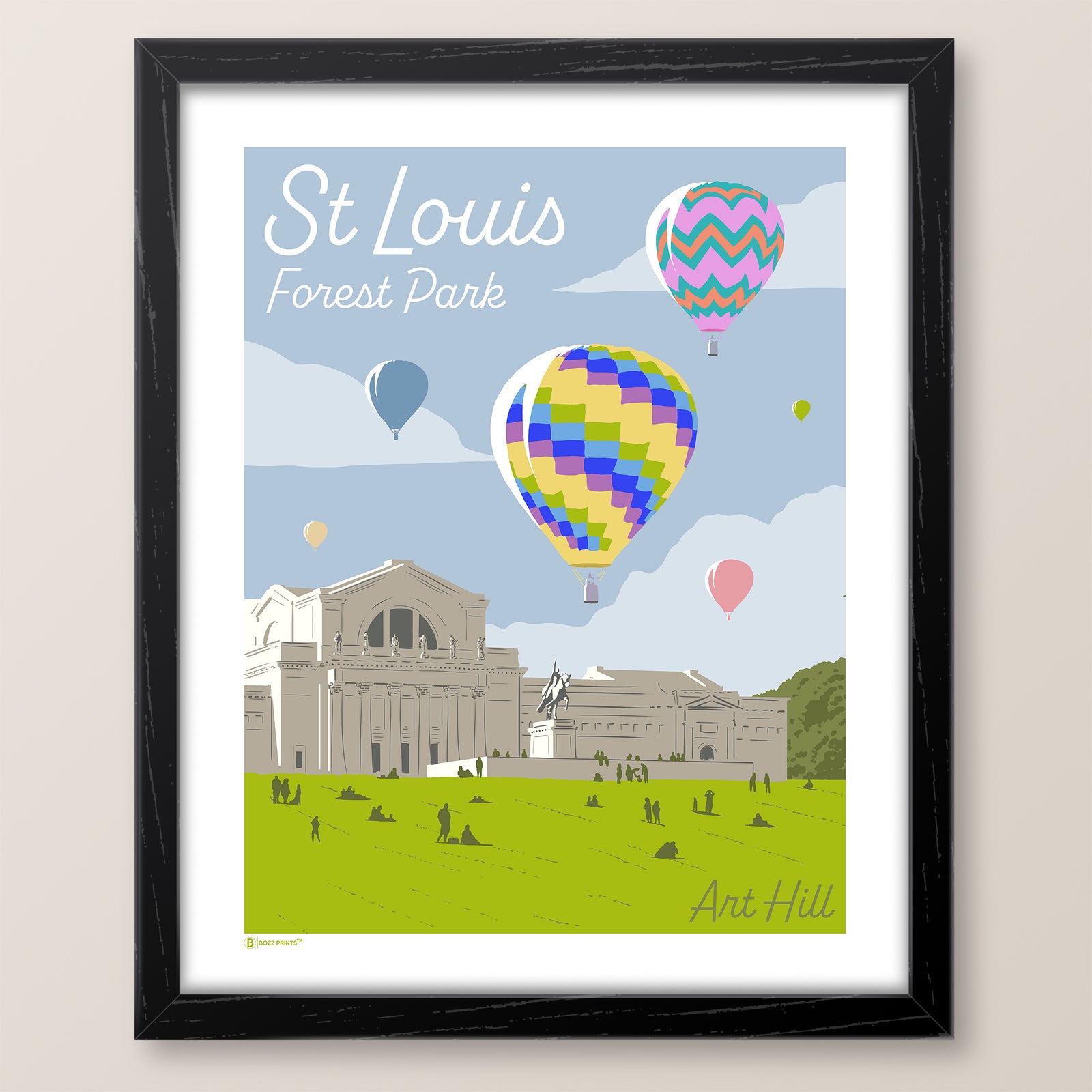 St. Louis Forest Park Art Hill Print