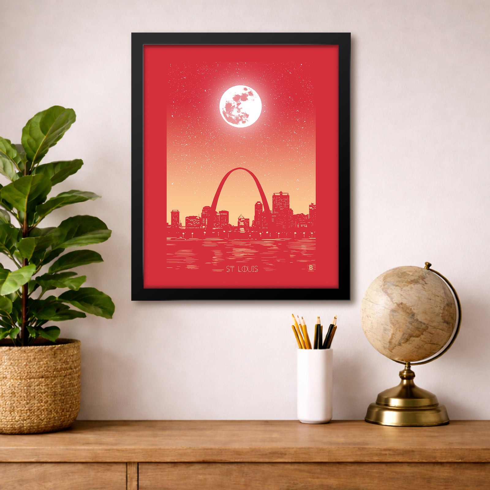 St. Louis Moon Print