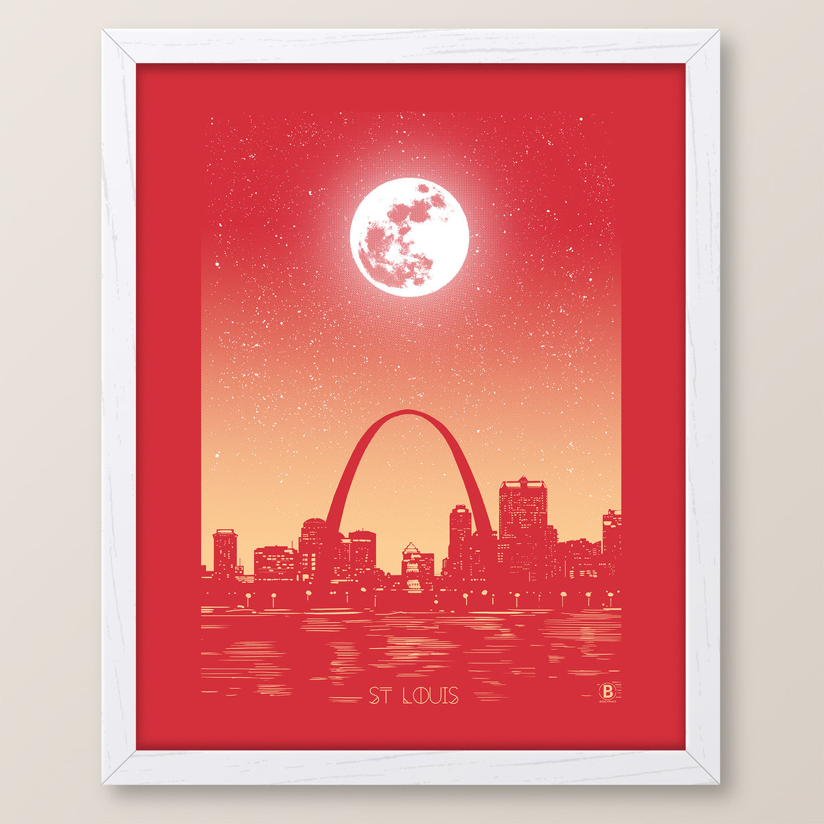 St. Louis Moon Print