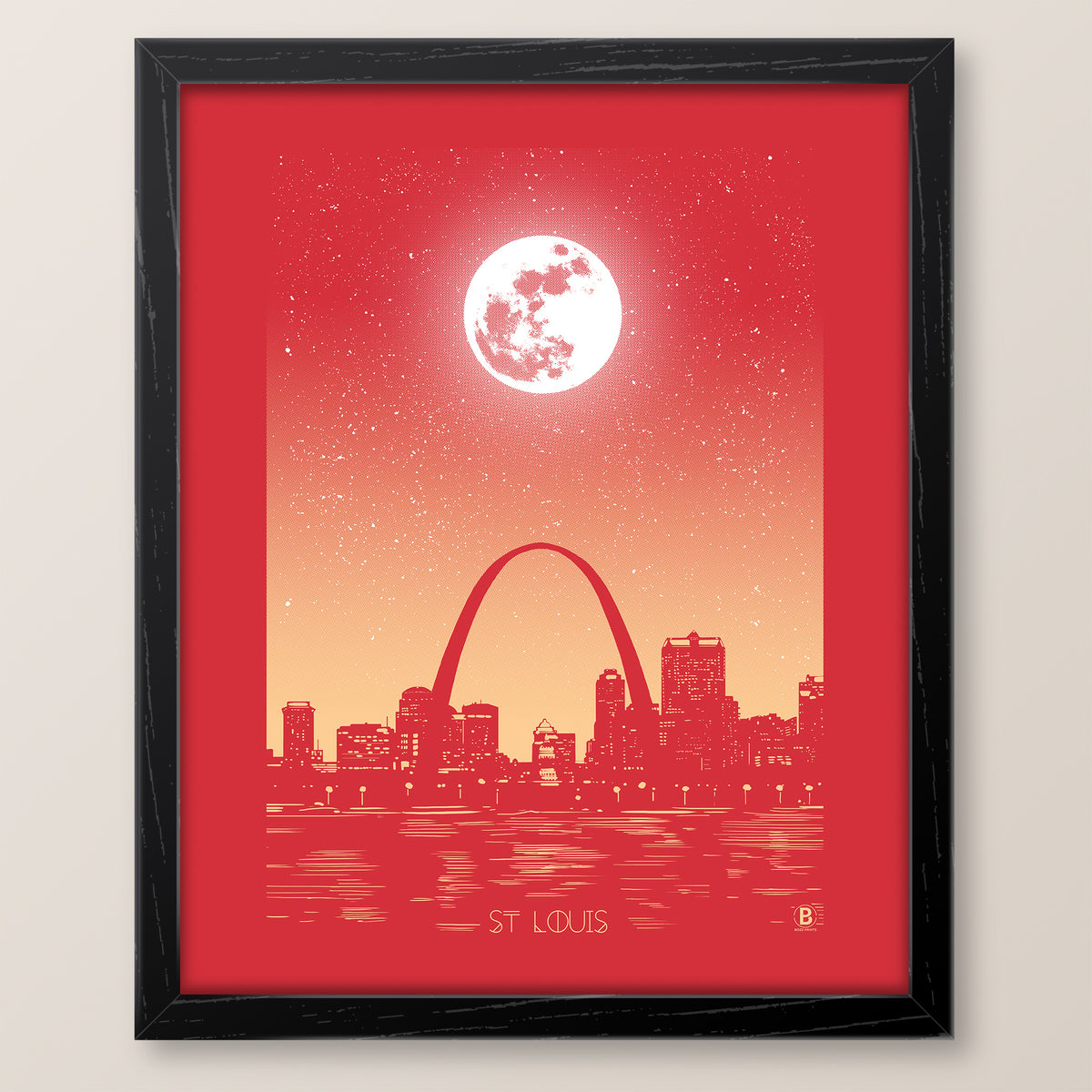 St. Louis Moon Print