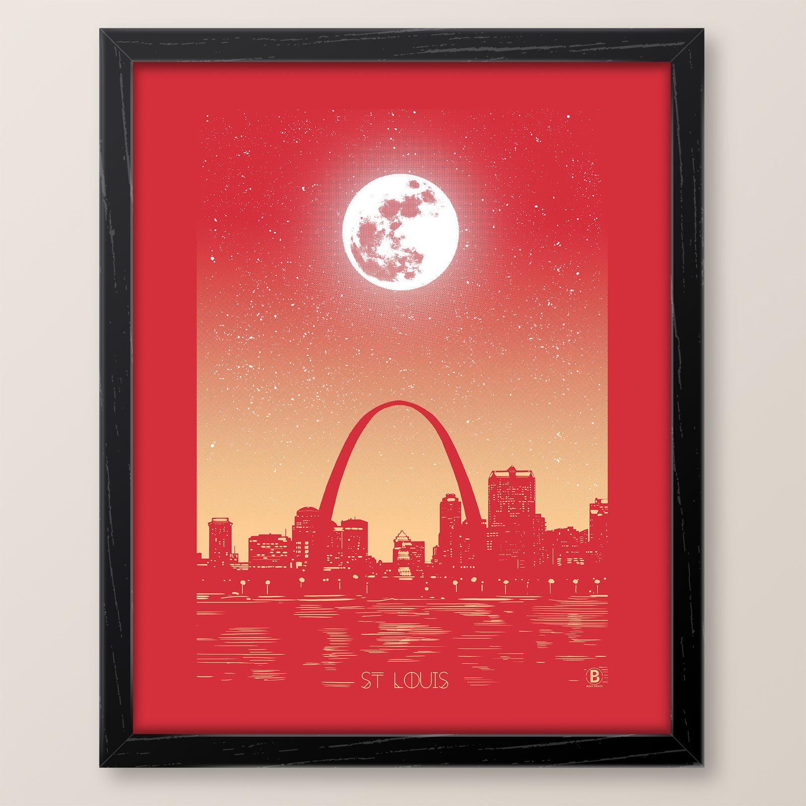 St. Louis Moon Print