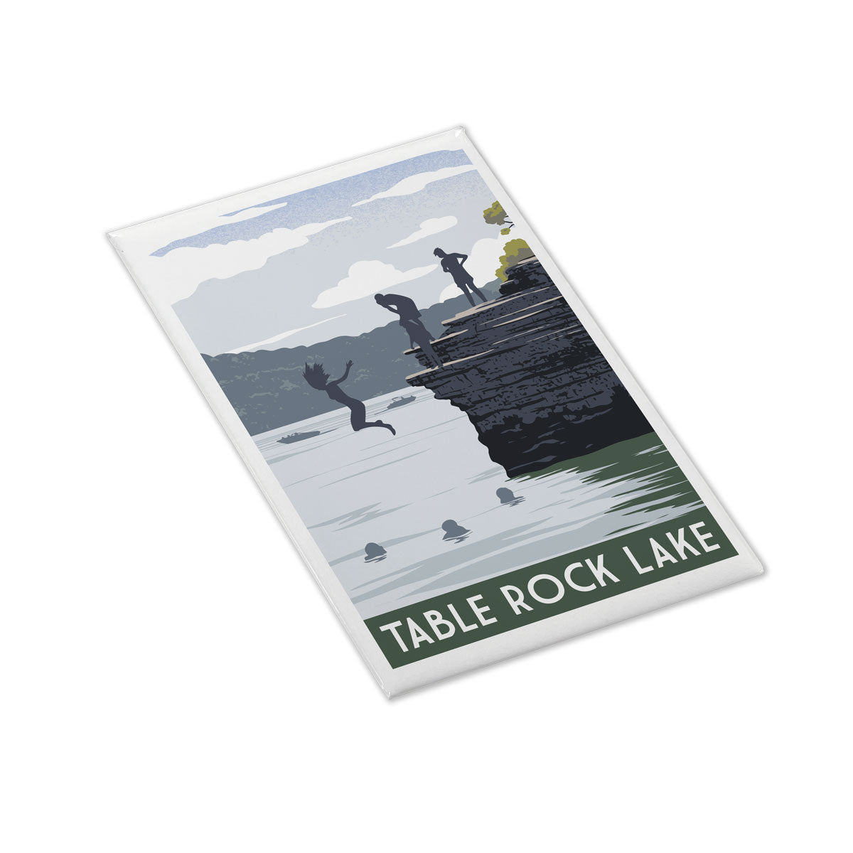 Table Rock Lake Cliffs Hard Magnet