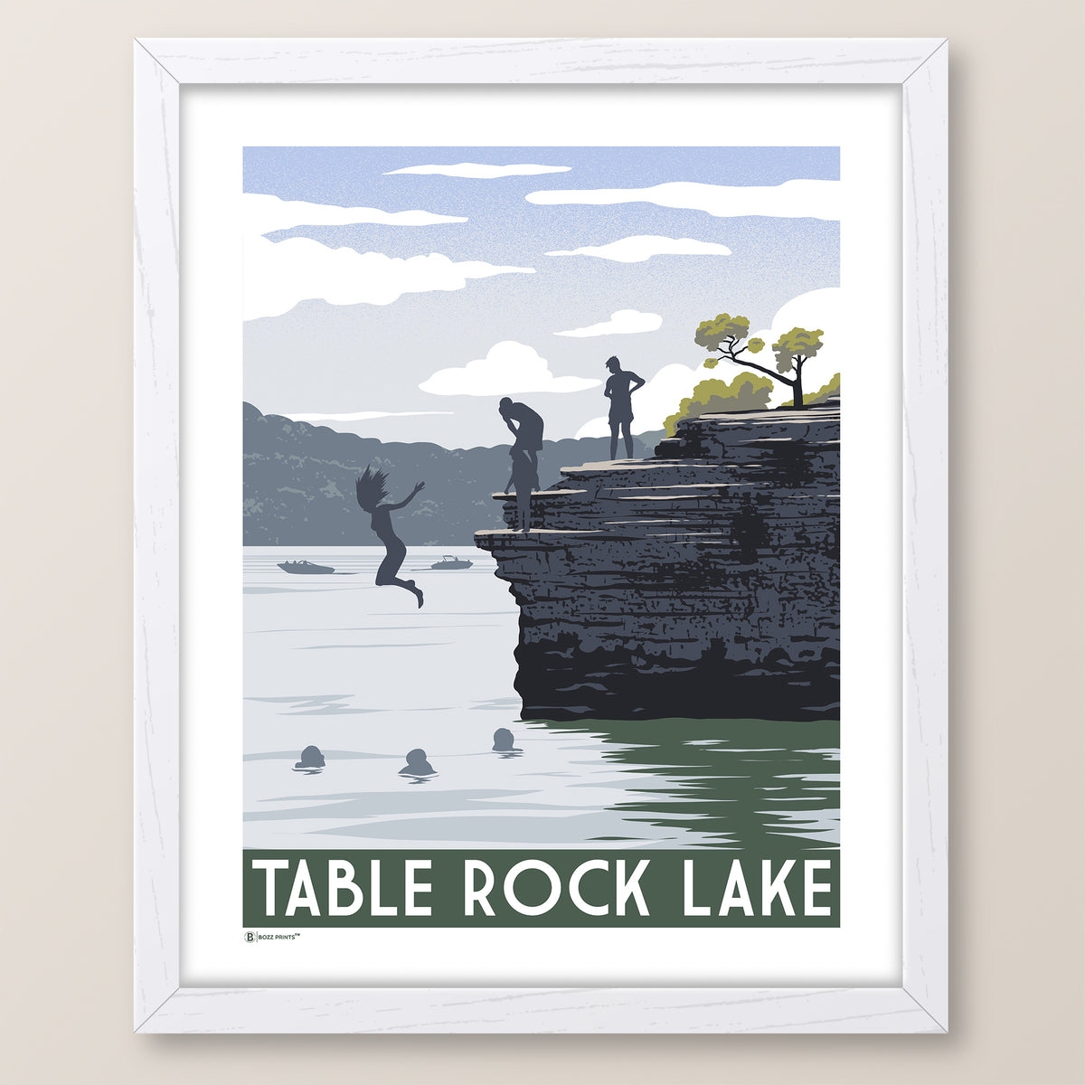 Table Rock Lake Cliffs Print