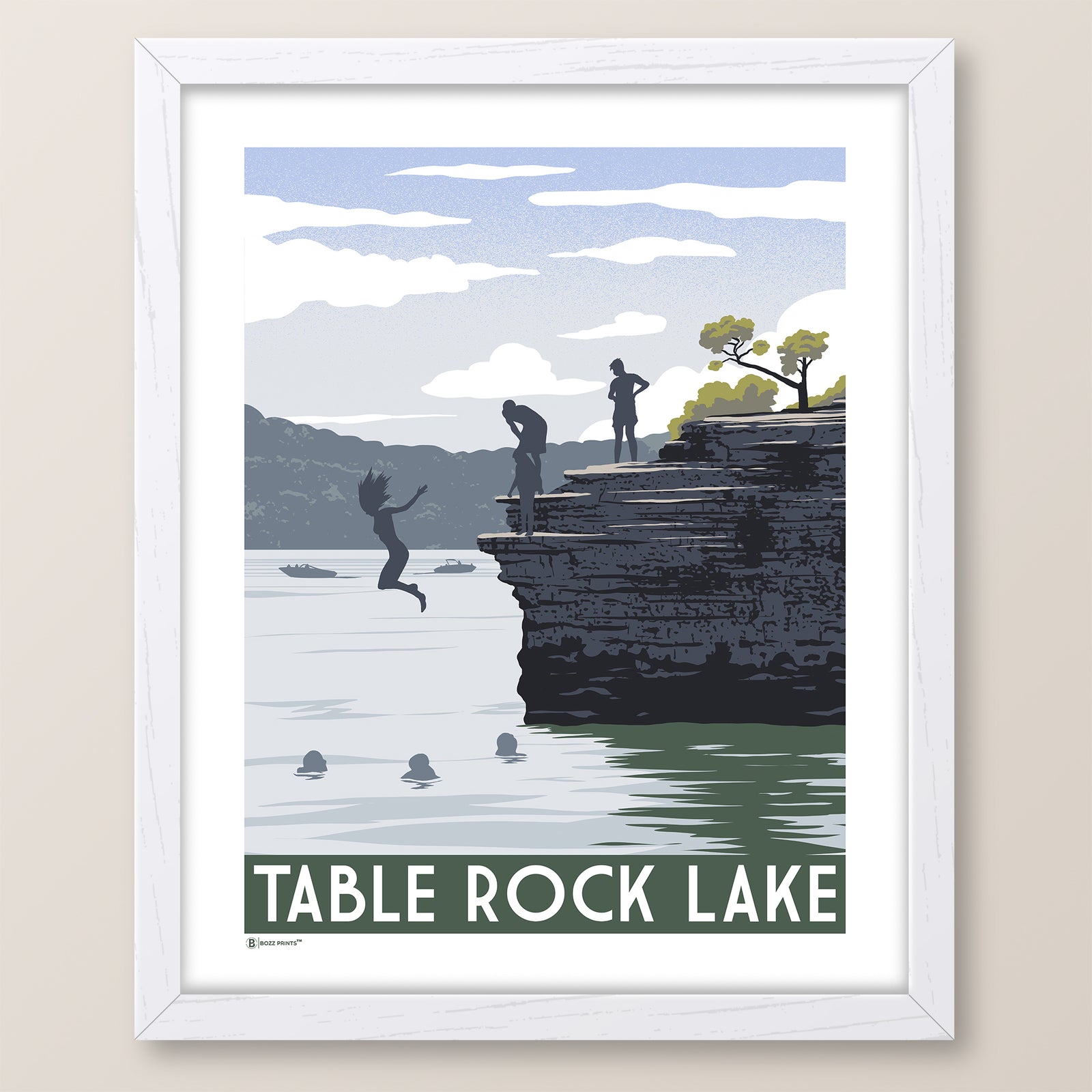 Table Rock Lake Cliffs Print