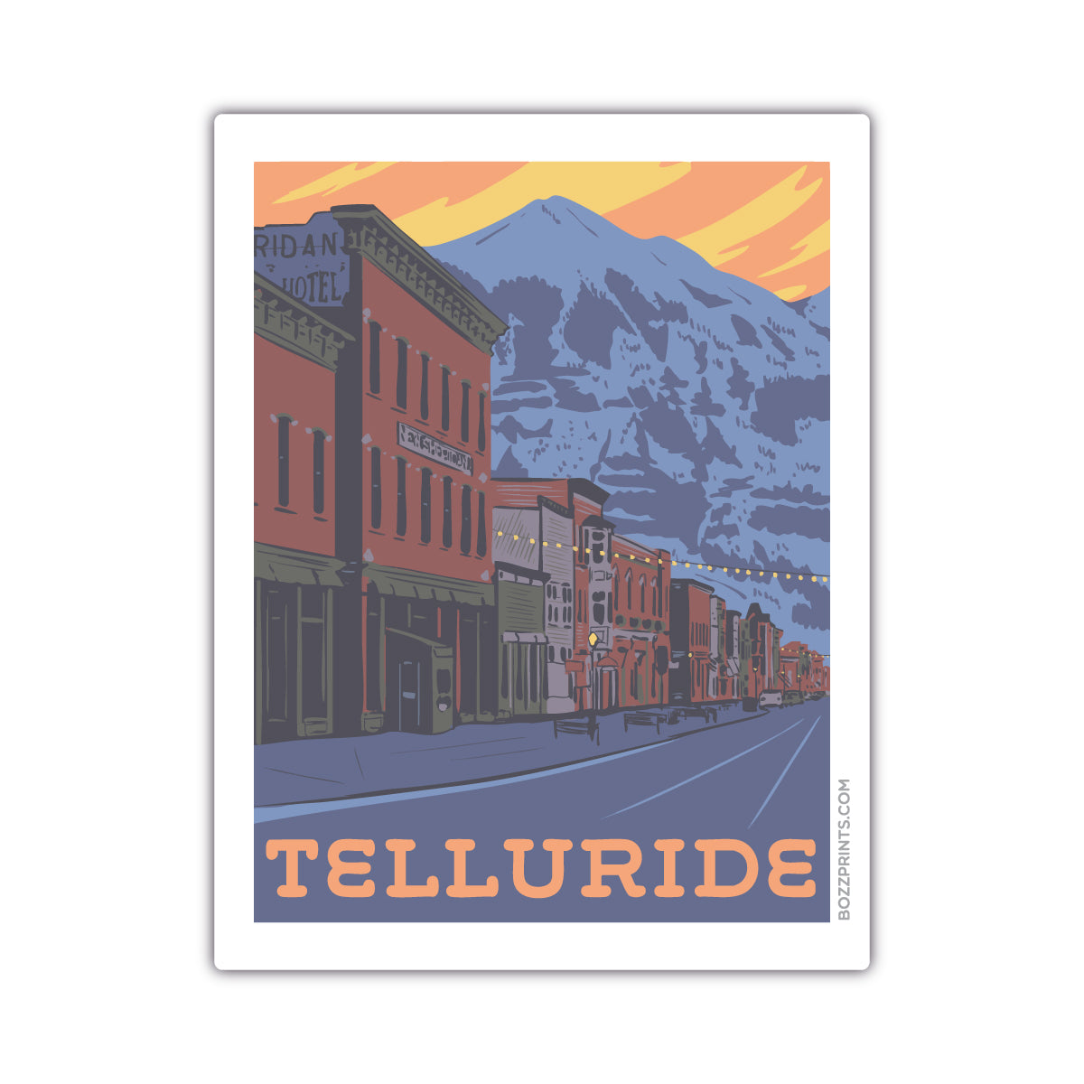 Telluride Main Street Sticker
