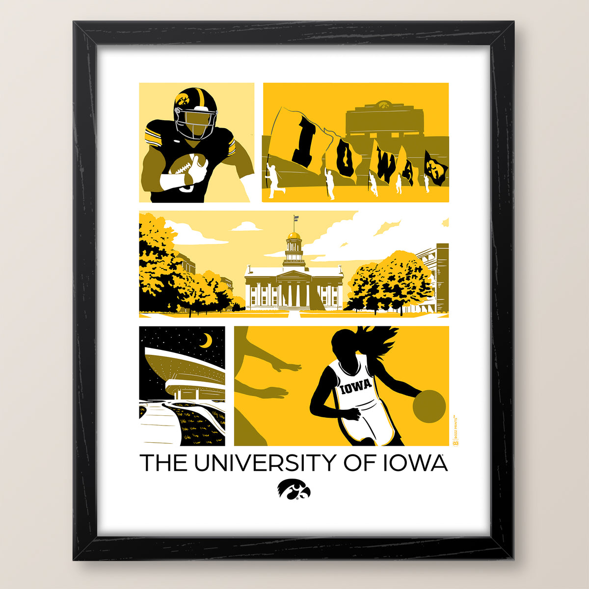 University of Iowa Icons Print