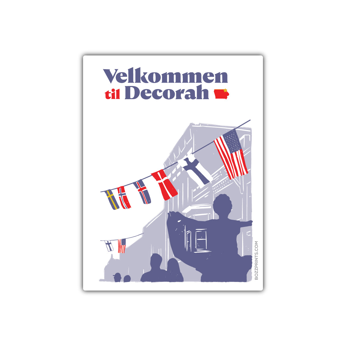 Velkommen til Decorah Sticker