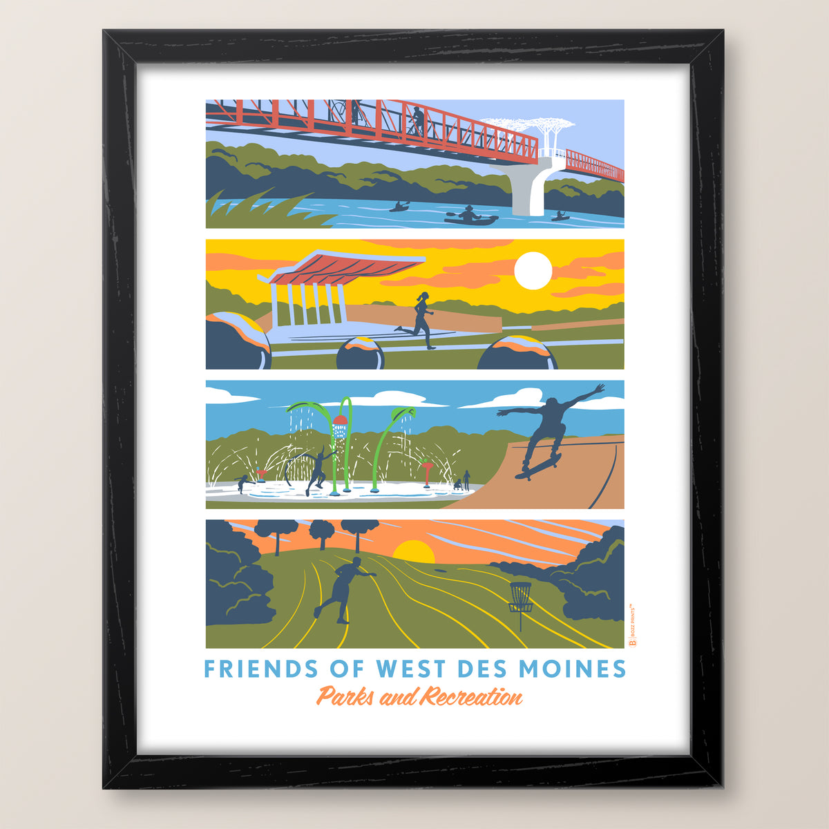 Friends of West Des Moines Parks &amp; Recreation Landmarks Print