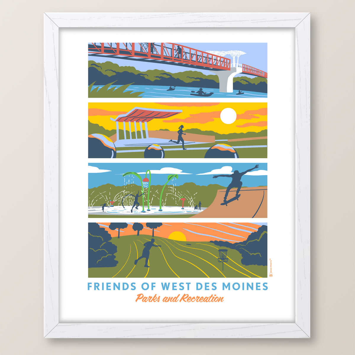 Friends of West Des Moines Parks & Recreation Landmarks Print