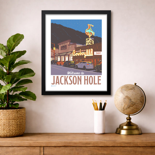 Welcome to Jackson Hole Art Print - Bozz Prints