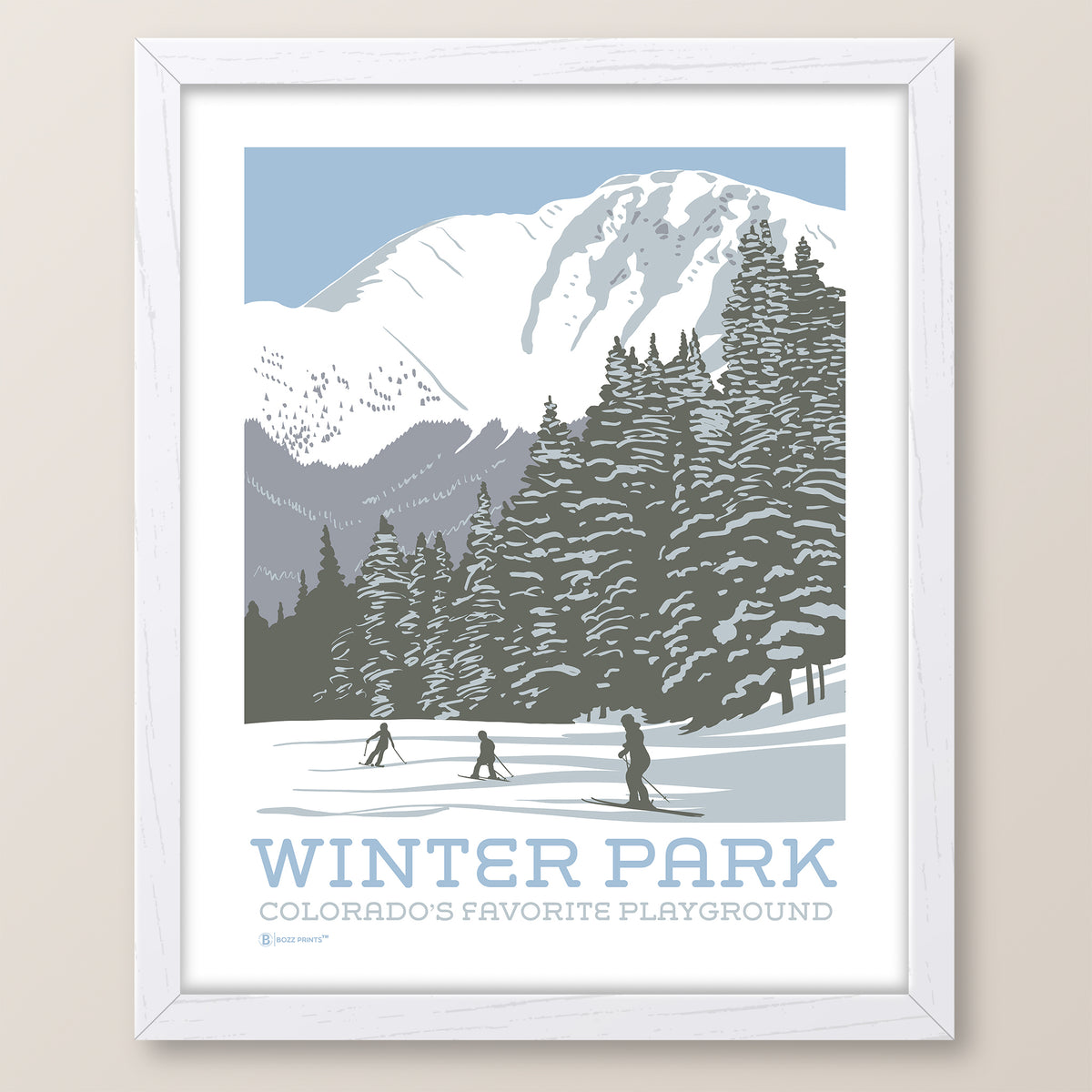 Winter Park Skiing Print