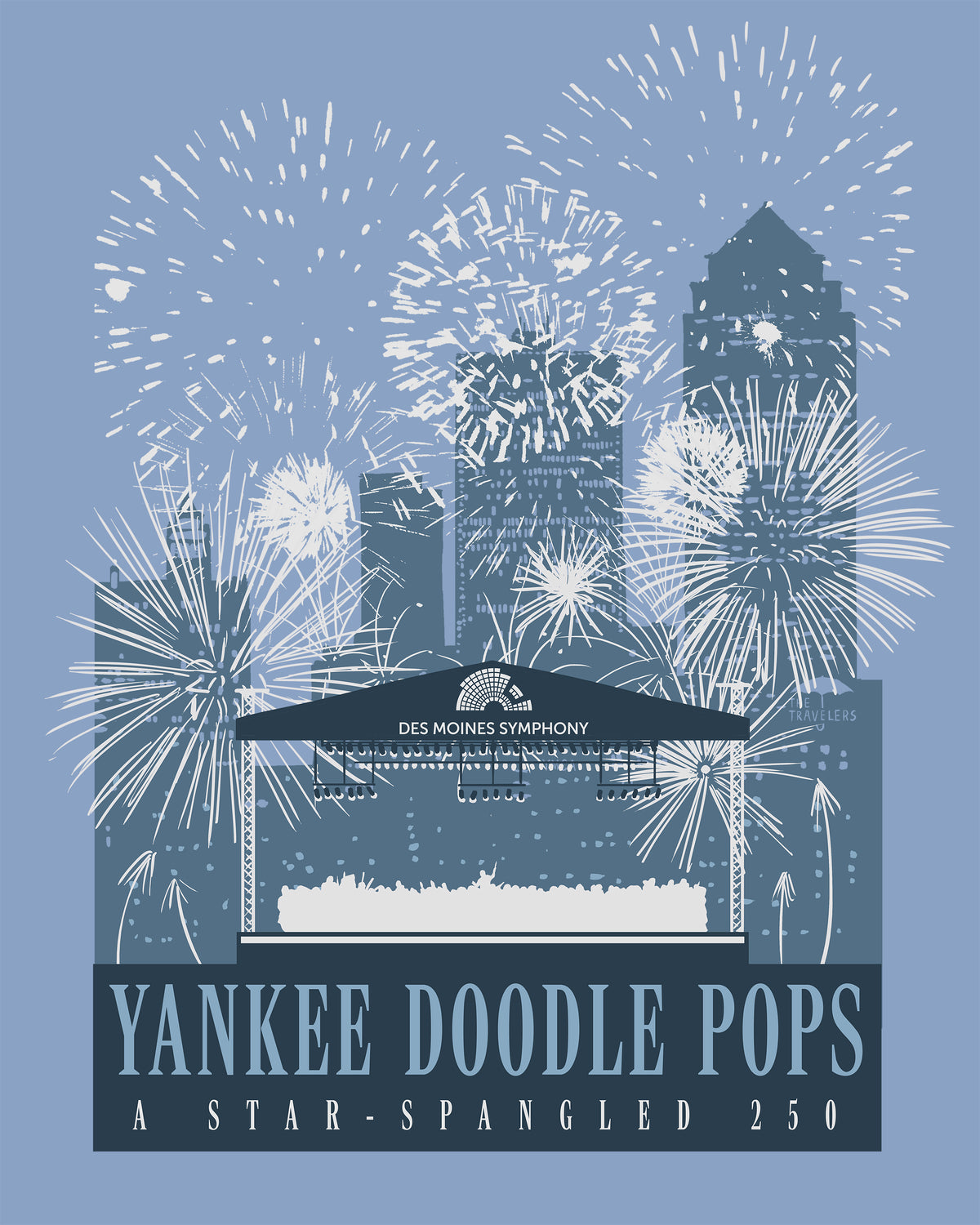 Des Moines Symphony's Yankee Doodle Pops 250 T-Shirt