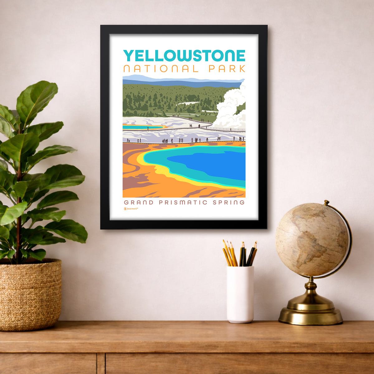 Yellowstone National Park Grand Prismatic Spring Print