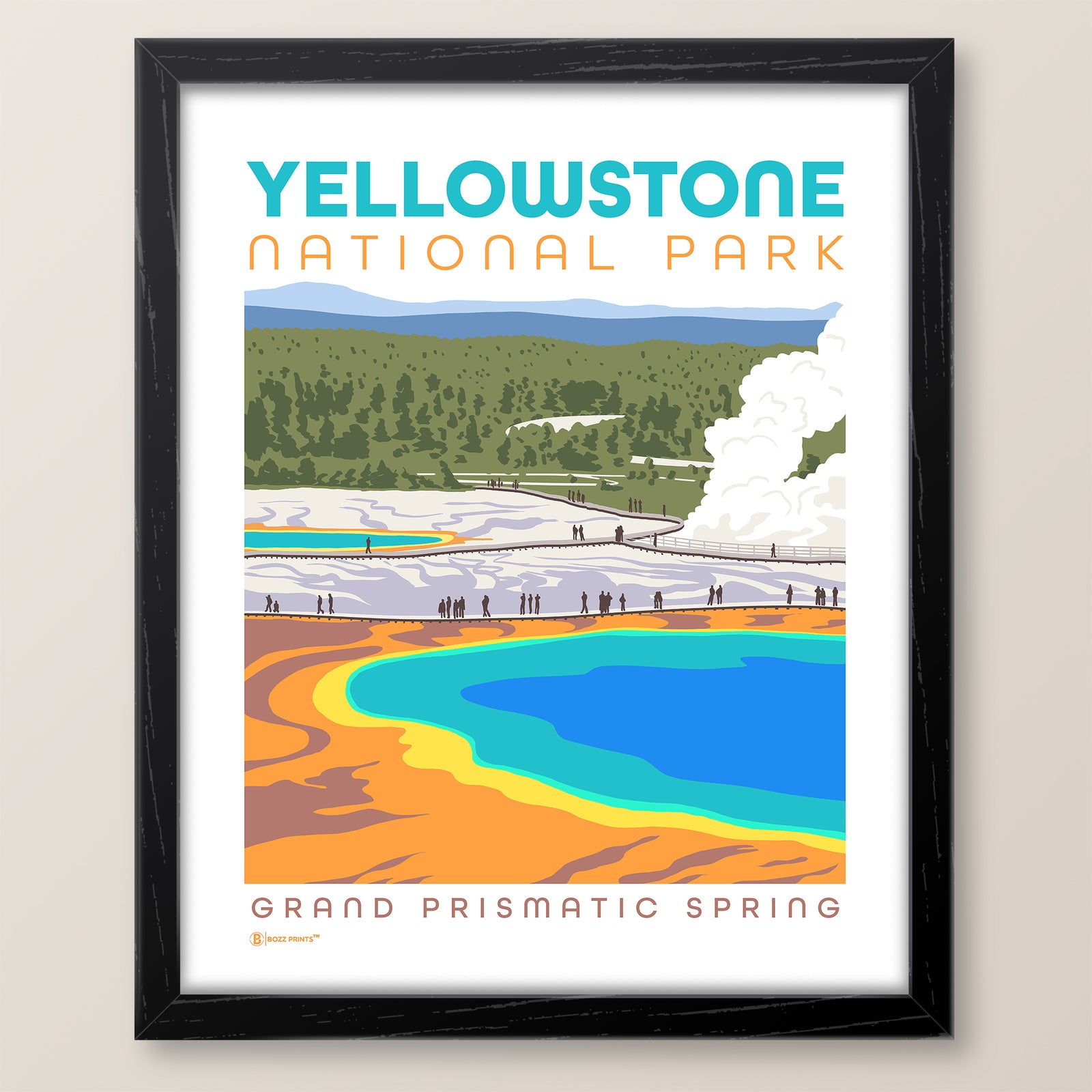 Yellowstone National Park Grand Prismatic Spring Print