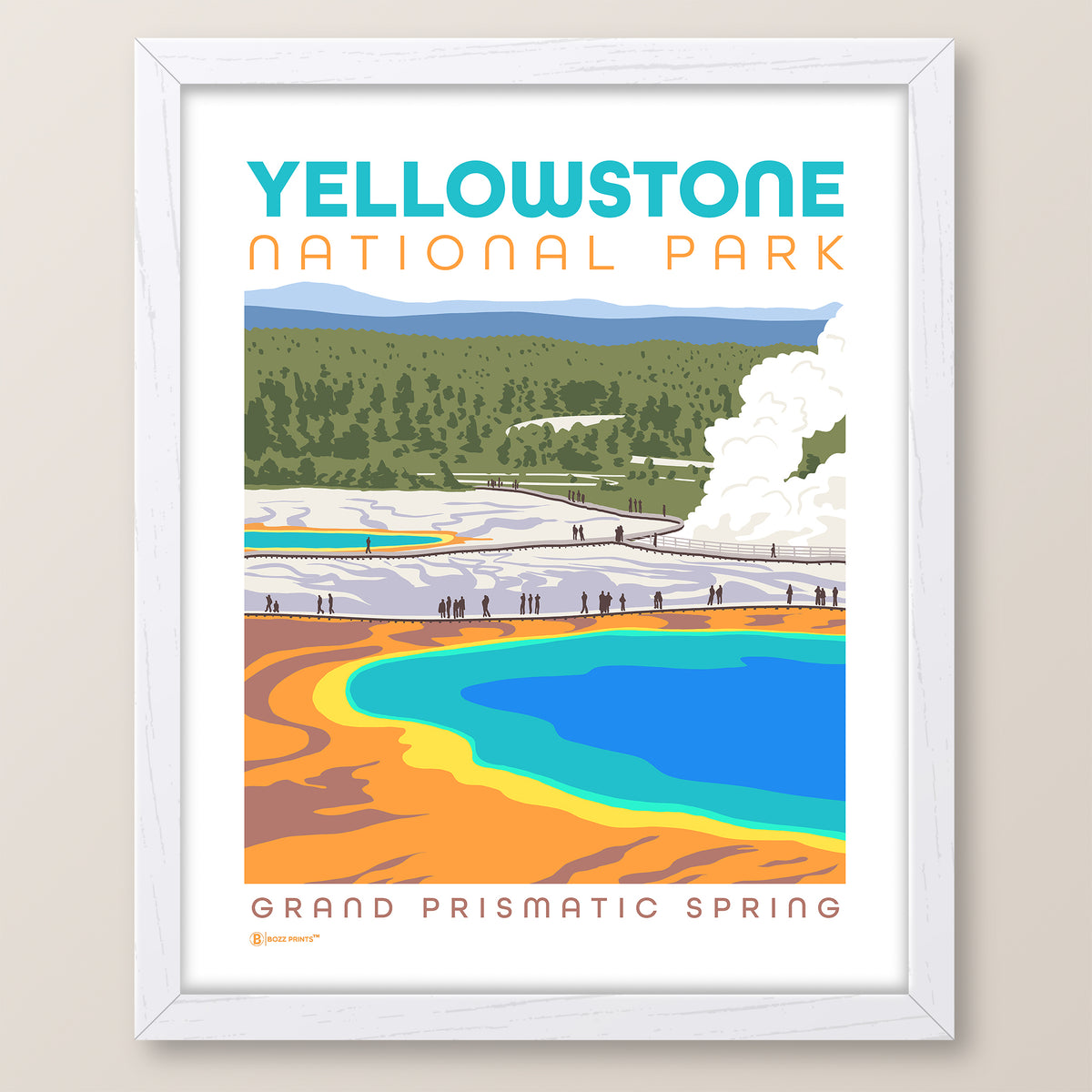 Yellowstone National Park Grand Prismatic Spring Print