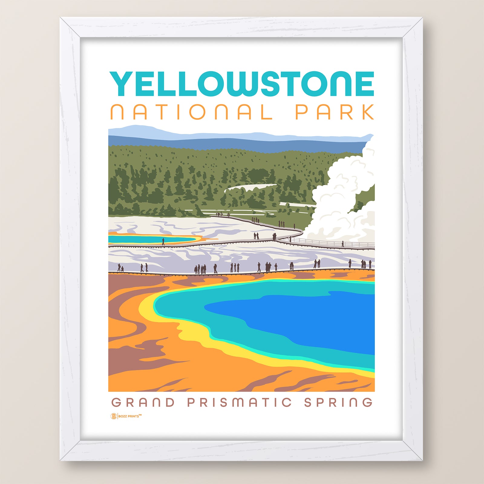 Yellowstone National Park Grand Prismatic Spring Print