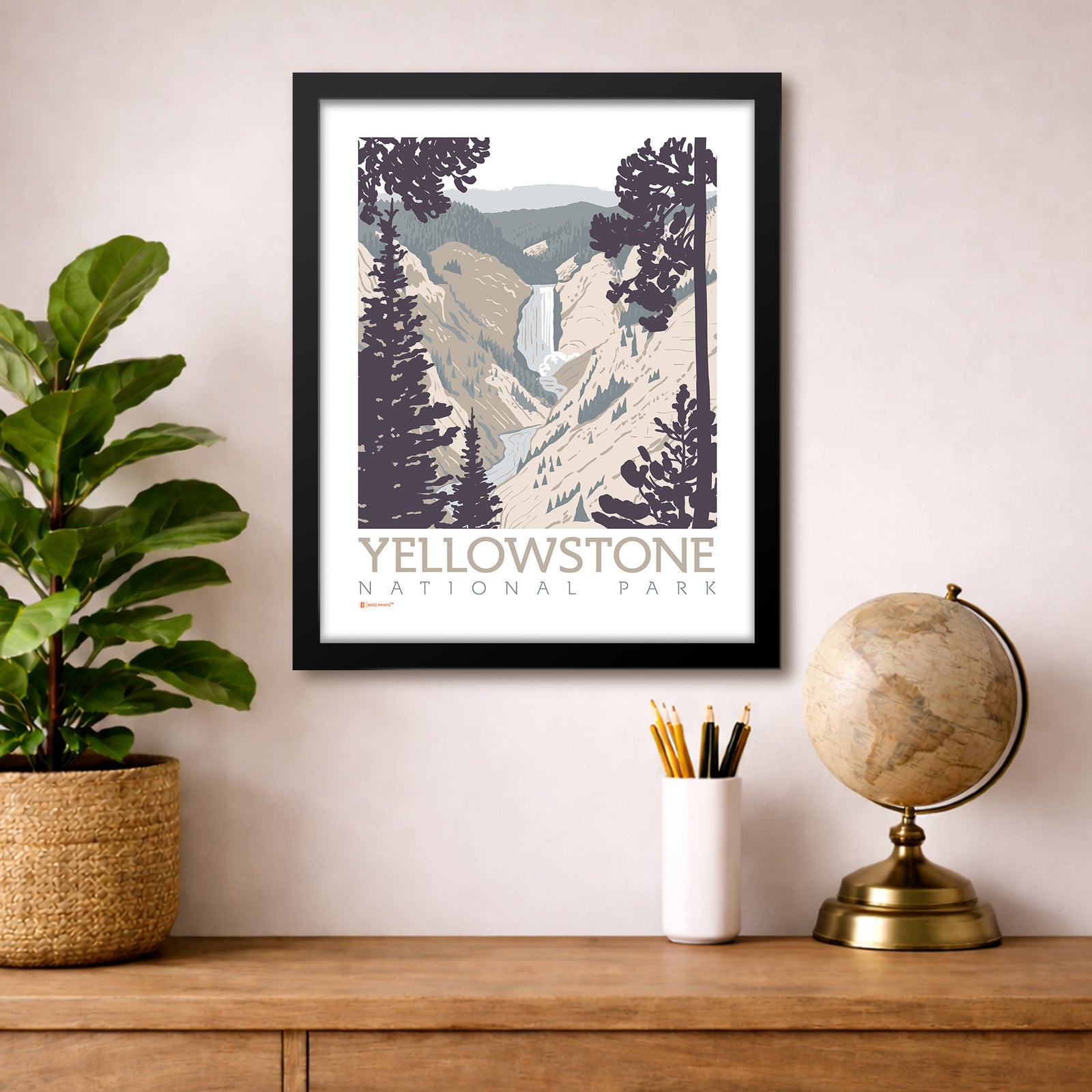 Yellowstone National Park Lower Falls Print
