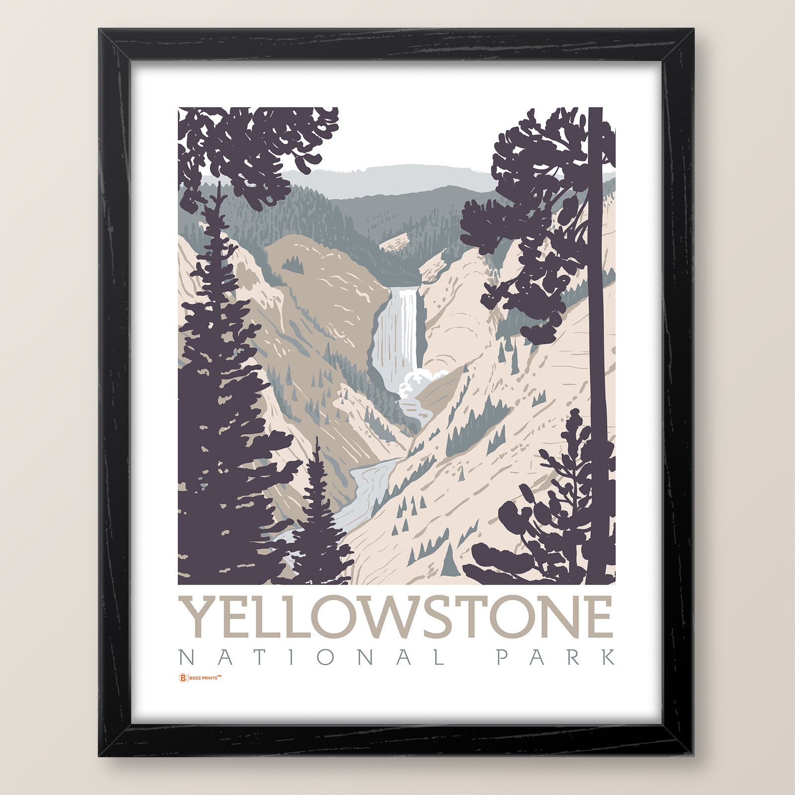 Yellowstone National Park Lower Falls Print