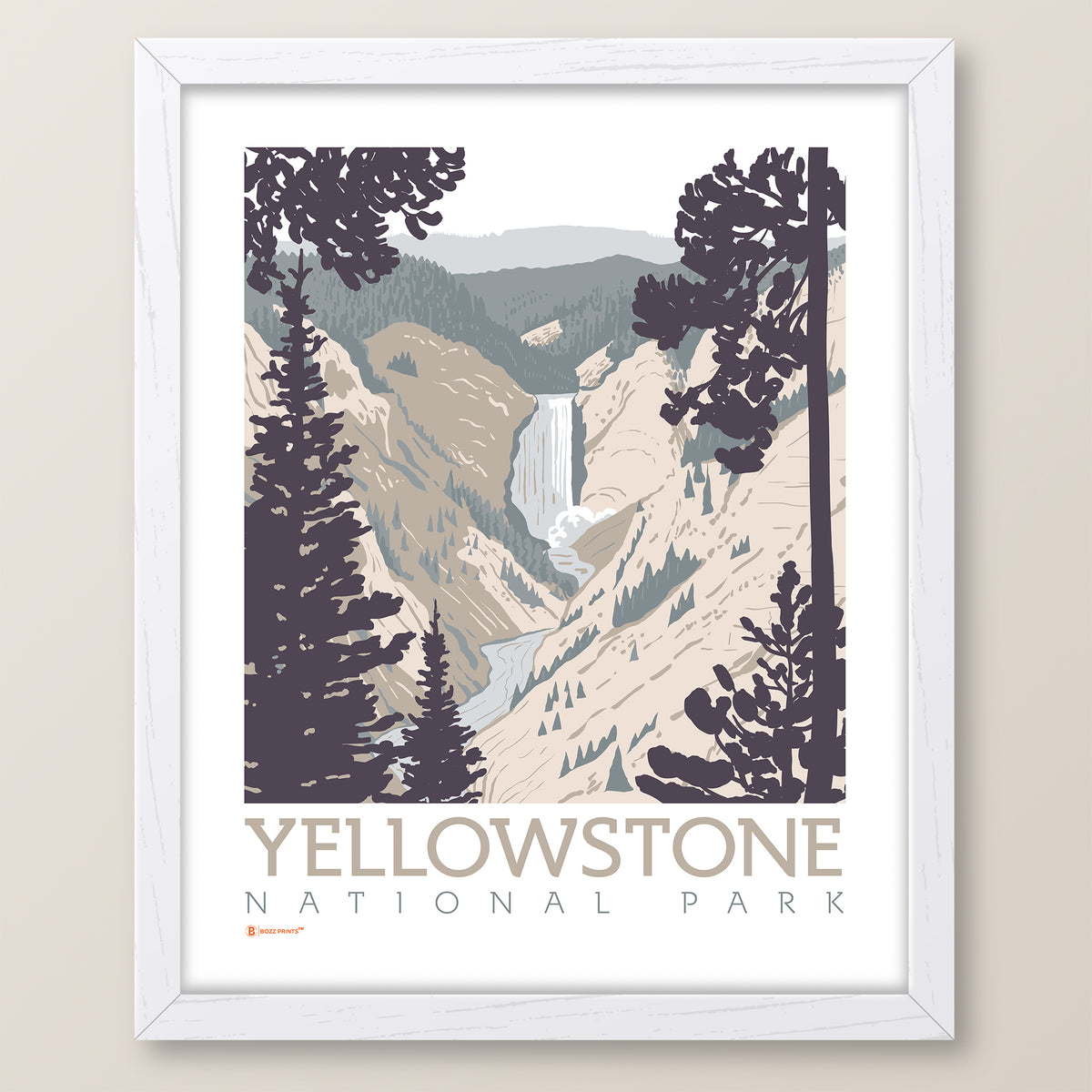 Yellowstone National Park Lower Falls Print