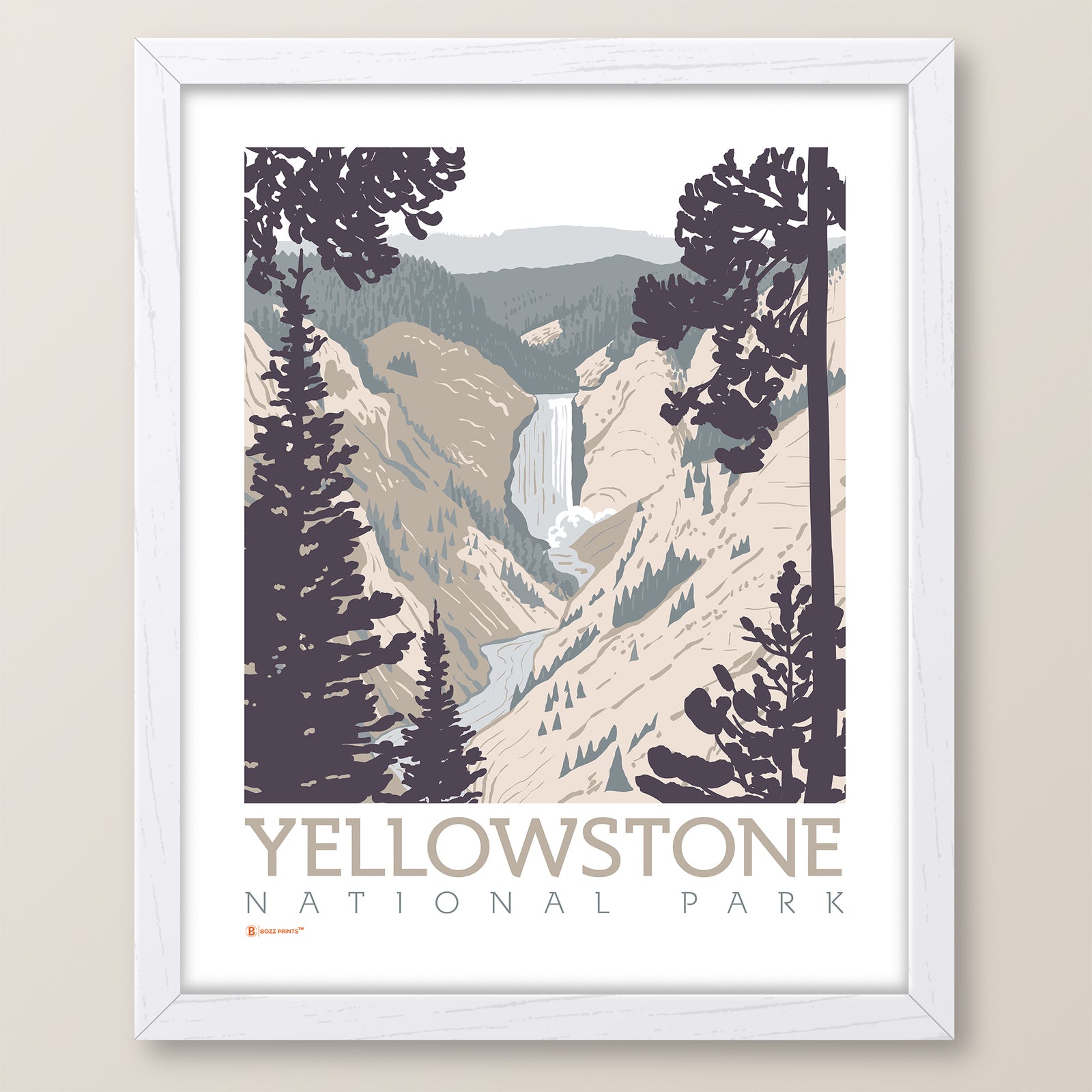 Yellowstone National Park Lower Falls Print