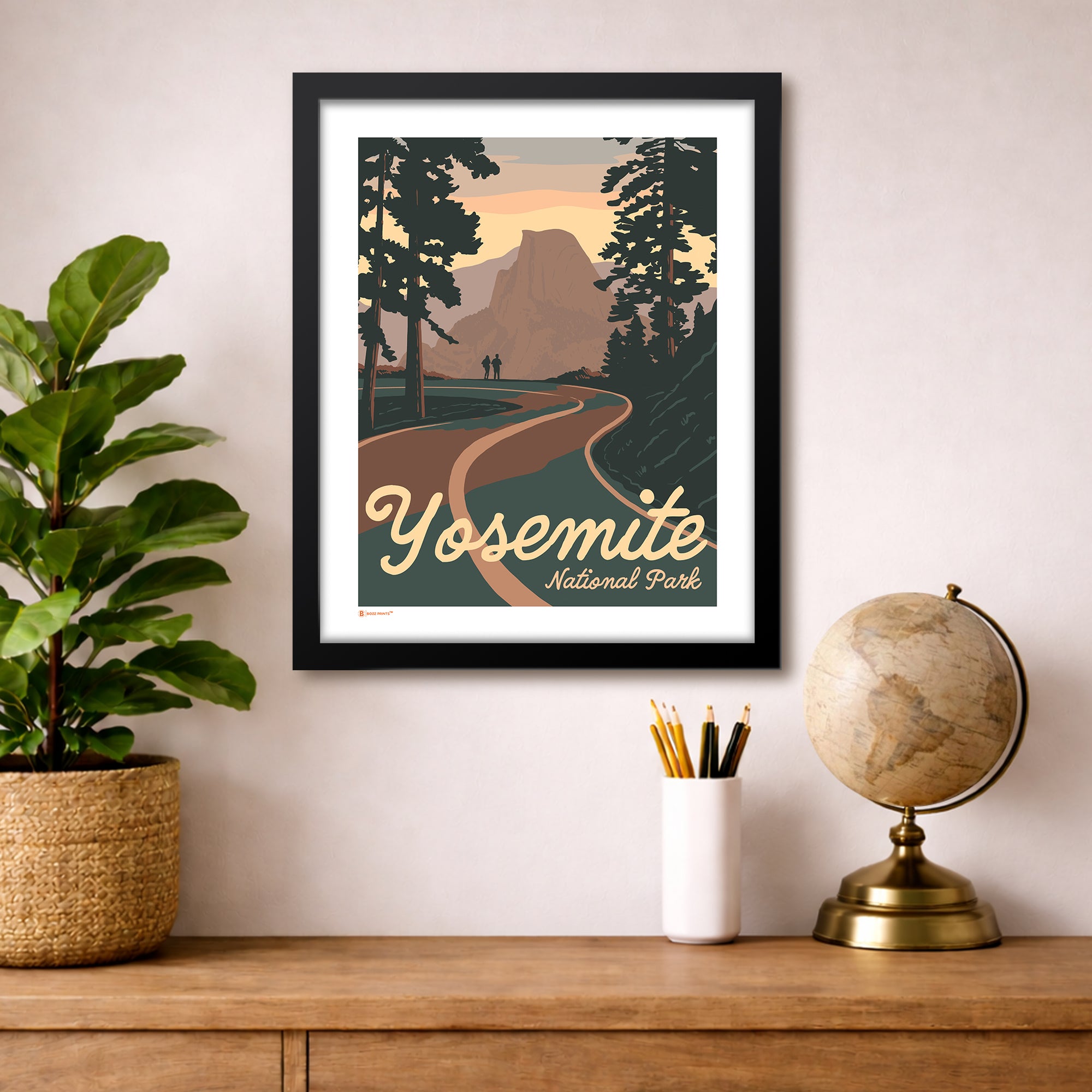 Yosemite National Park Road to Half Dome Art Print - Bozz Prints