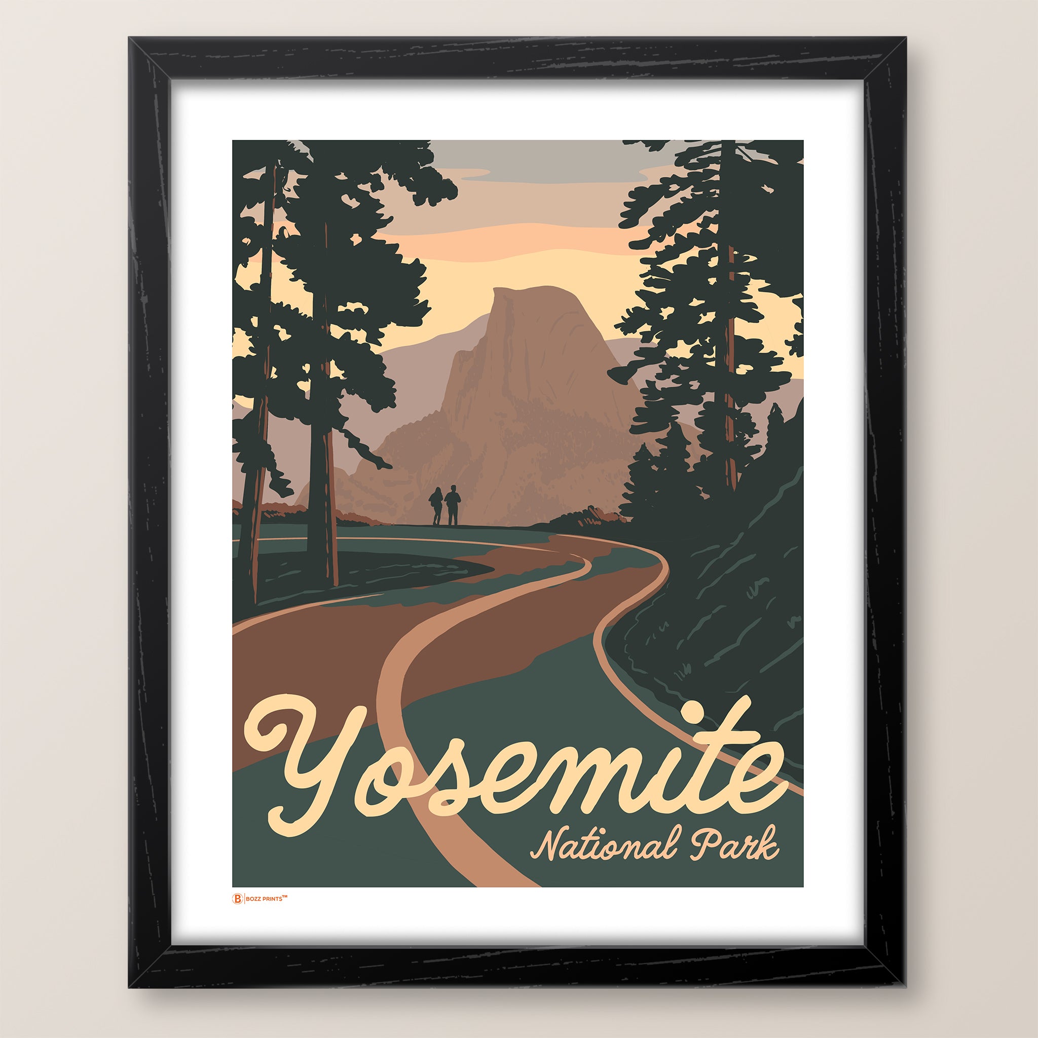 Yosemite National Park Road to Half Dome Art Print - Bozz Prints