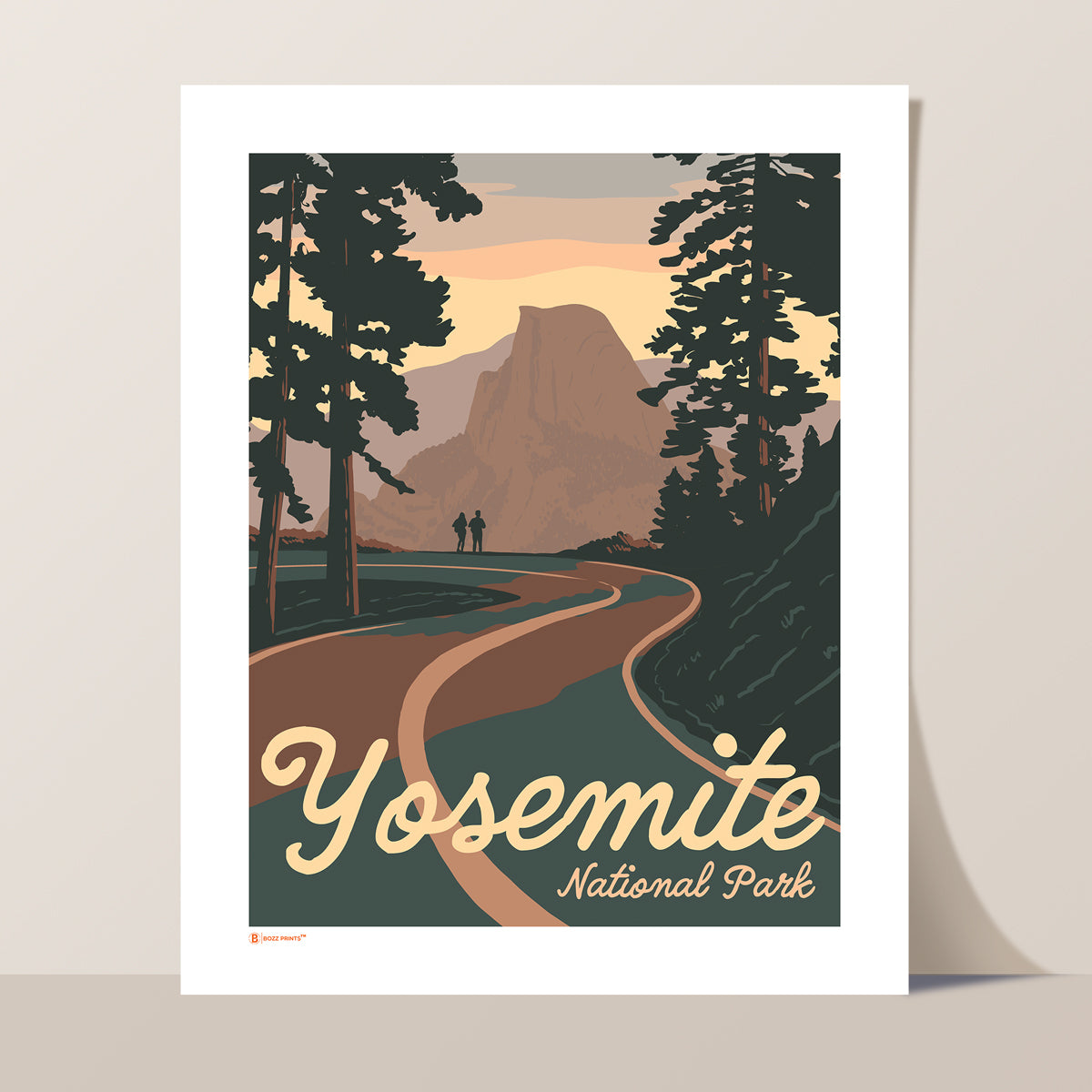Yosemite National Park Road to Half Dome Print