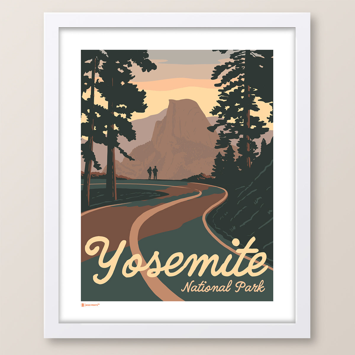 Yosemite National Park Road to Half Dome Print