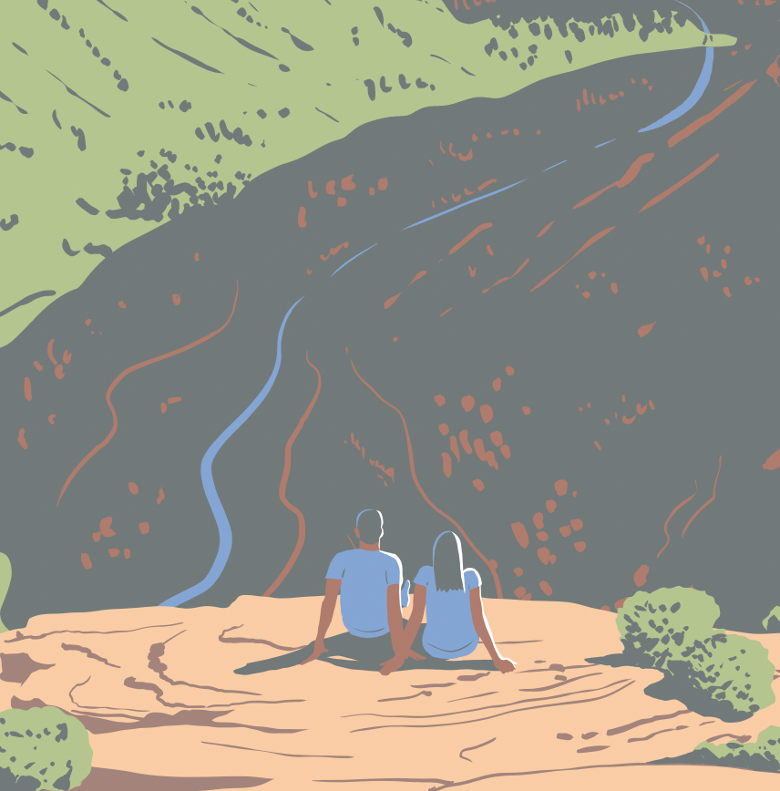 Zion National Park Angels Landing View Print