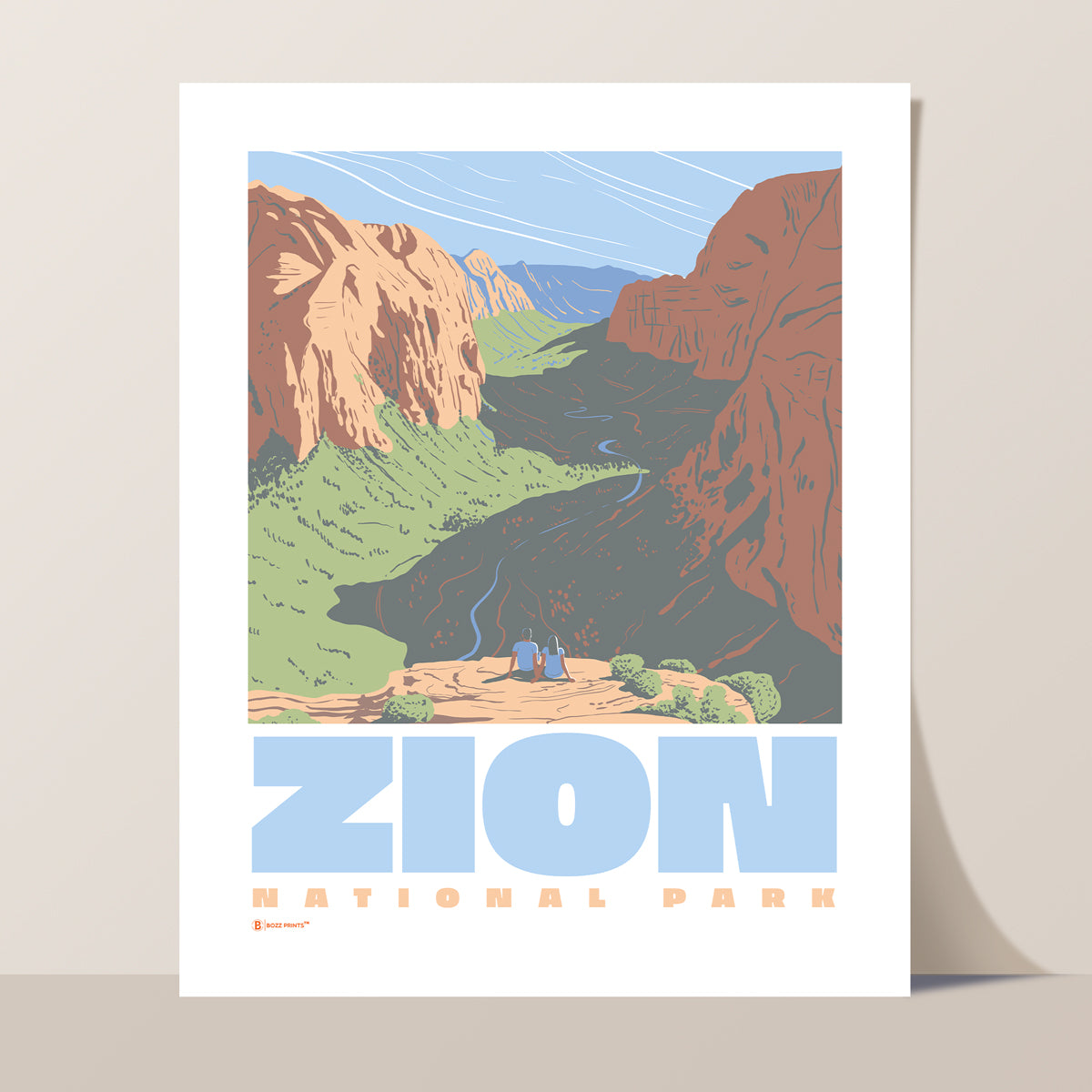 Zion National Park Angels Landing View Print