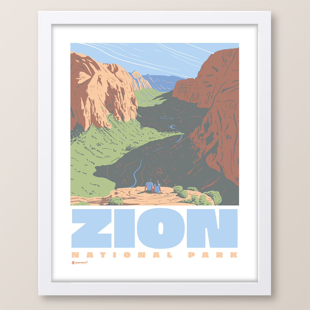 Zion National Park Angels Landing View Print