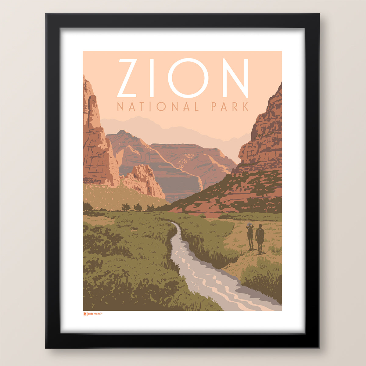 Zion National Park Beautiful Valley Print