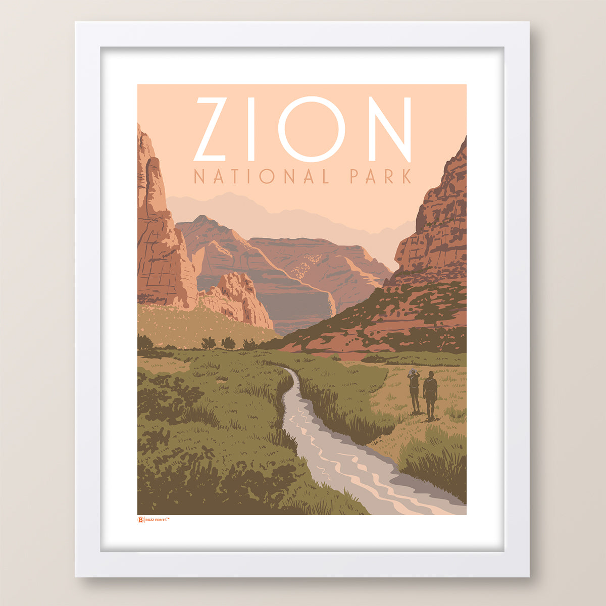 Zion National Park Beautiful Valley Print