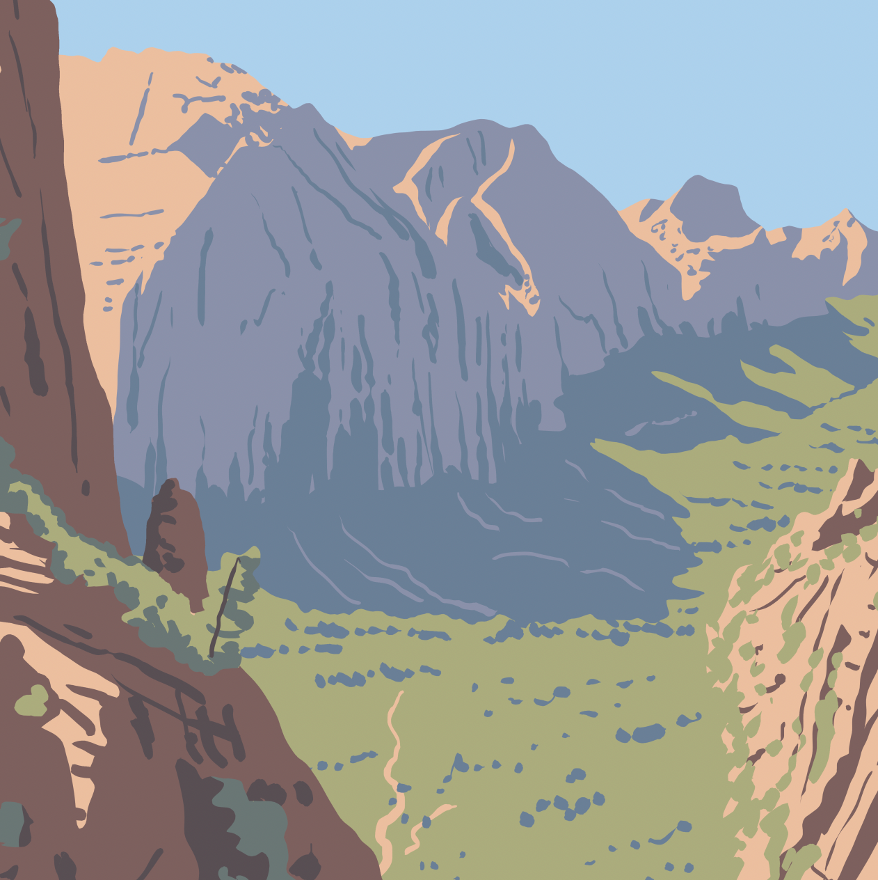 Zion National Park Explore Angels Landing Print