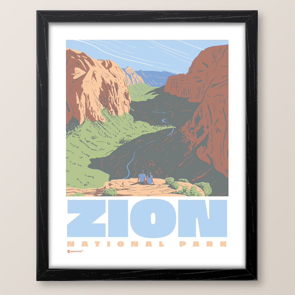 Zion National Park Angels Landing View Print