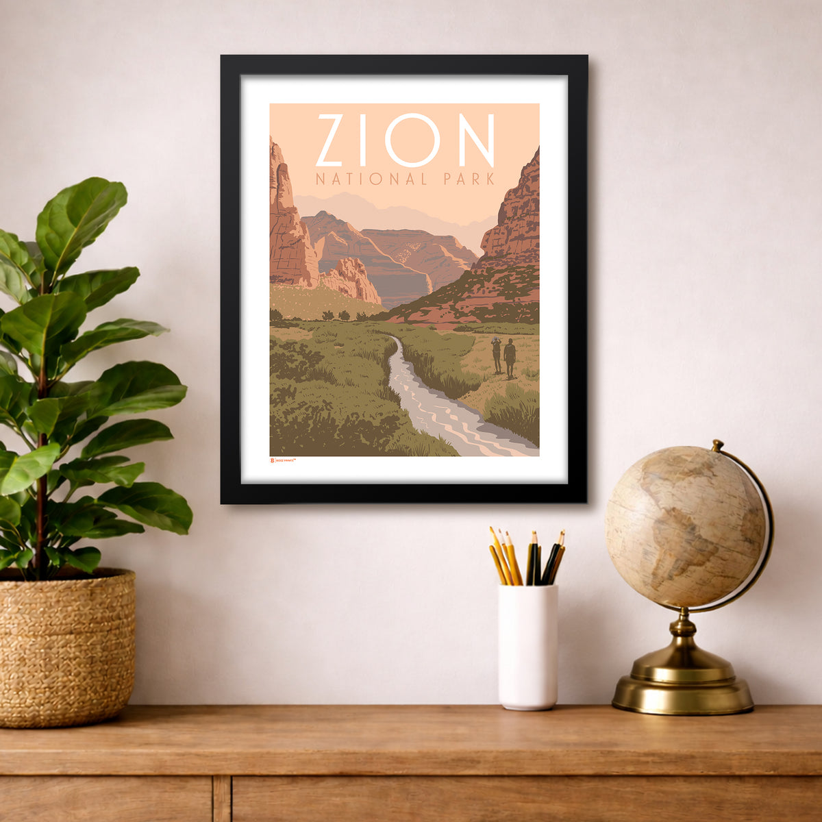 Zion National Park Beautiful Valley Print