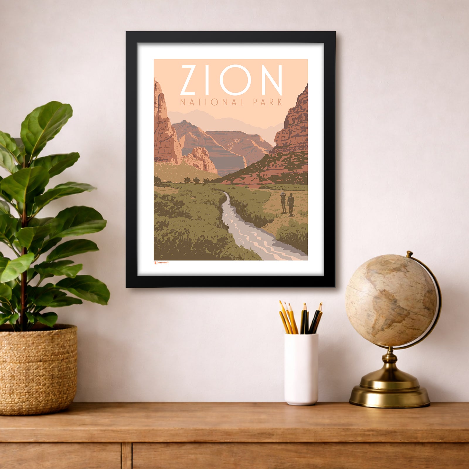 Zion National Park Beautiful Valley Print