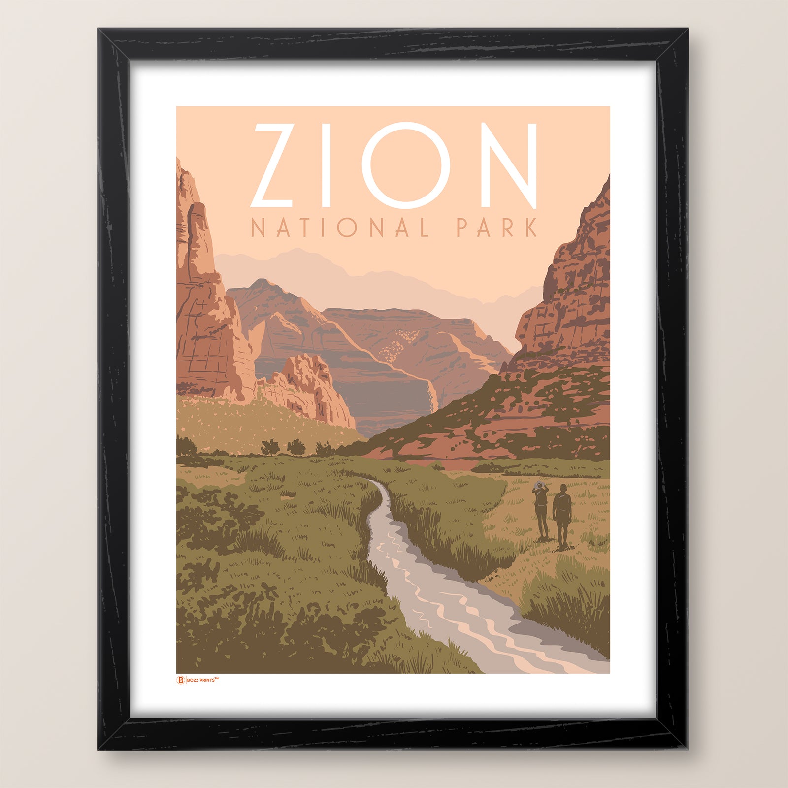 Zion National Park Beautiful Valley Print