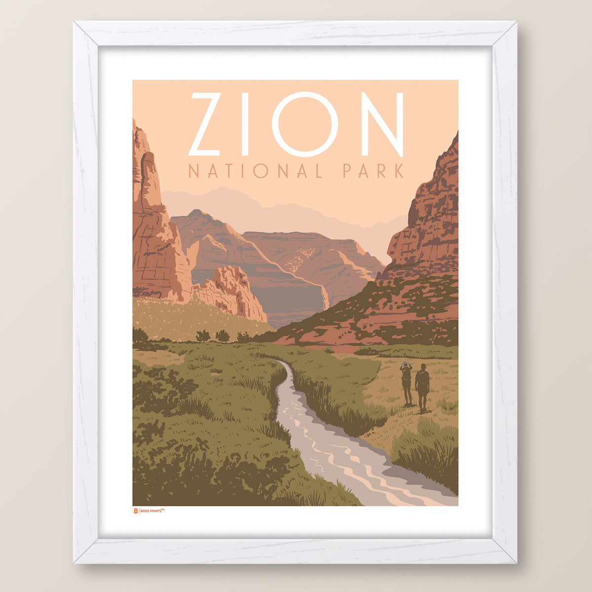 Zion National Park Beautiful Valley Print